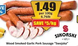 Starsky Wood Smoked Garlic Pork Sausage Swojska offer