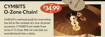 Long & McQuade SABIAN CYMBITS O-Zone Chain! offer