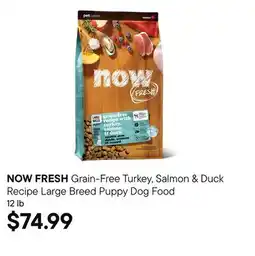 Petvalu Grain-Free Turkey, Salmon & Duck Recipe Large Breed Puppy Dog Food offer