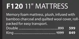 JYSK F120 11 MATTRESS Memory foam offer