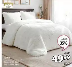 JYSK SOPHIE Faux fur duvet cover set offer
