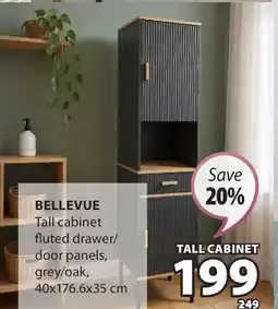 JYSK BELLEVUE Tall cabinet fluted offer