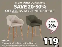 JYSK ADSLEV Counter stool offer