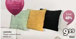 JYSK LUZZARA Throw cushion fleece offer