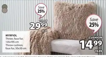 JYSK MYRFIOL Throw offer