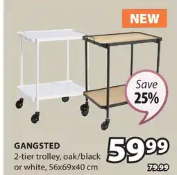 JYSK Gangsted 2-tier trolley offer