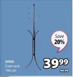 JYSK Ohio Coat rack offer
