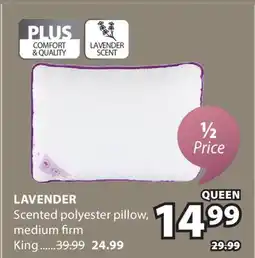 JYSK LAVENDER Scented polyester pillow offer