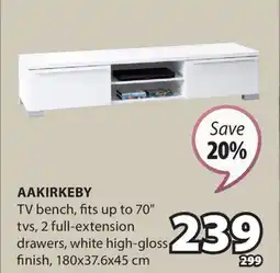 JYSK Aakirkeby TV bench offer