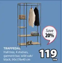 JYSK Trappedal Hall tree offer