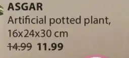 JYSK Asgar Artificial potted plant offer