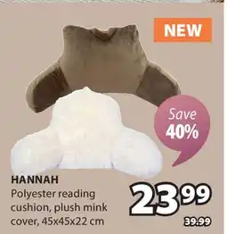 JYSK Hannah Polyester reading cushion offer