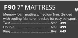JYSK F90 7 MATTRESS Memory foam mattress offer
