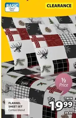 JYSK FLANNEL SHEET SET offer