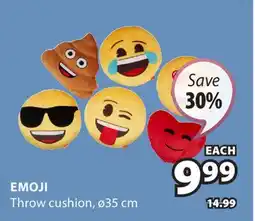 JYSK Emoji Throw cushion offer