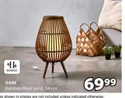 JYSK Dani Bamboo floor lamp offer