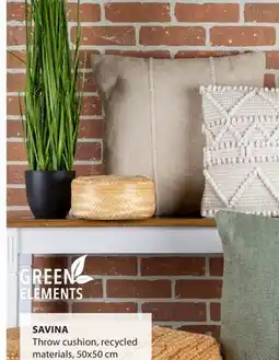 JYSK Green Elements Savina Throw cushion offer