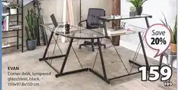 JYSK Evan Corner desk offer
