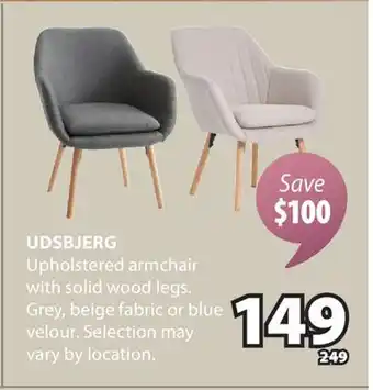 JYSK UDSBJERG Upholstered armchair offer