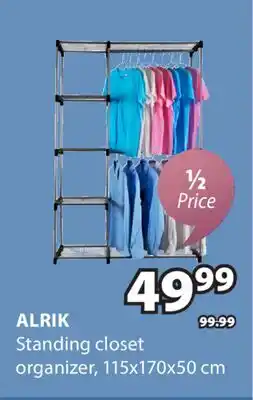 JYSK Alrik Standing closet organizer offer