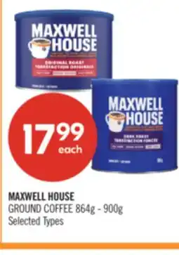 Shoppers Drug Mart MAXWELL HOUSE GROUND COFFEE offer