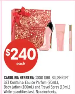 Shoppers Drug Mart CAROLINA HERRERA GOOD GIRL BLUSH GIFT SET offer