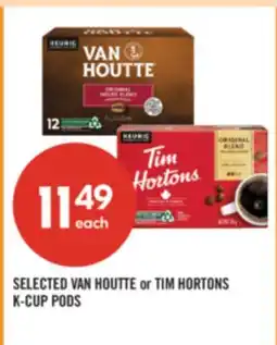 Shoppers Drug Mart SELECTED VAN HOUTTE or TIM HORTONS K-CUP PODS offer