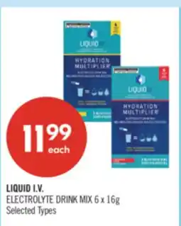 Shoppers Drug Mart LIQUID I.V. ELECTROLYTE DRINK MIX 6 x 16g offer