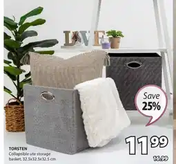JYSK Torsten Collapsible ute storage basket offer