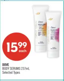Shoppers Drug Mart DOVE BODY SERUMS offer