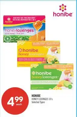 Shoppers Drug Mart HONIBE HONEY LOZENGES offer