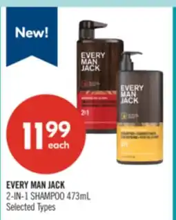Shoppers Drug Mart EVERY MAN JACK 2-IN-1 SHAMPOO 473mL offer