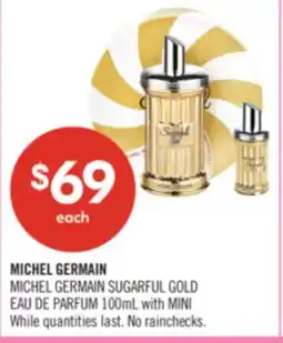 Shoppers Drug Mart MICHEL GERMAIN SUGARFUL GOLD 100mL with MINI offer