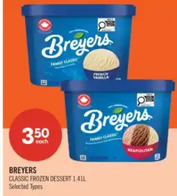 Shoppers Drug Mart BREYERS CLASSIC FROZEN DESSERT offer