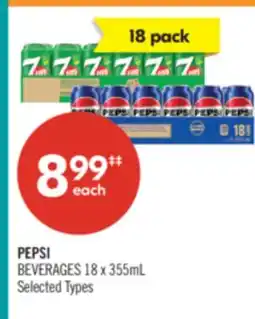Shoppers Drug Mart PEPSI BEVERAGES 18 x 355mL offer