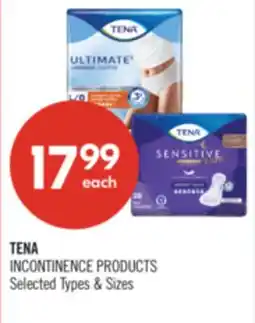 Shoppers Drug Mart TENA INCONTINENCE PRODUCTS offer