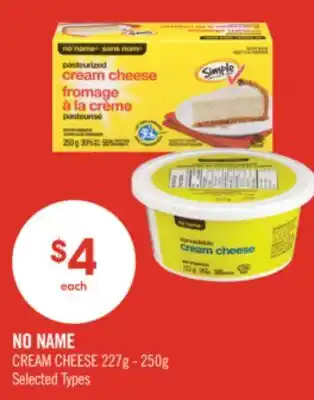 Shoppers Drug Mart NO NAME CREAM CHEESE offer