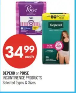 Shoppers Drug Mart DEPEND OR POISE offer