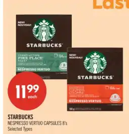 Shoppers Drug Mart STARBUCKS NESPRESSO VERTUO CAPSULES offer