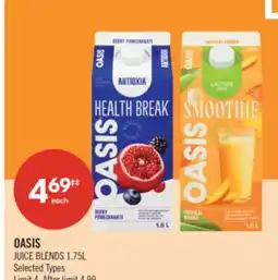 Shoppers Drug Mart OASIS JUICE BLENDS offer