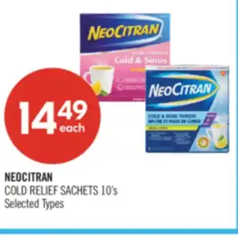 Shoppers Drug Mart COLD RELIEF SACHETS offer