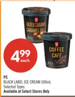 Shoppers Drug Mart PC BLACK LABEL ICE CREAM offer