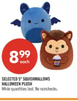 Shoppers Drug Mart SELECTED 5 SQUISHMALLOWS HALLOWEEN PLUSH offer
