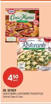 Shoppers Drug Mart DR. OETKER RISTORANTE FROZEN PIZZA offer
