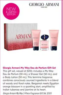 Shoppers Drug Mart Giorgio Armani My Way Eau de Parfum Gift Set offer