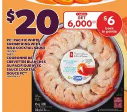 Independent City Market PC PACIFIC WHITE SHRIMP RING WITH MILD COCKTAIL SAUCE, 568 G offer