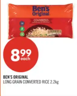 Shoppers Drug Mart BEN'S ORIGINAL LONG GRAIN CONVERTED RICE 2.2kg offer