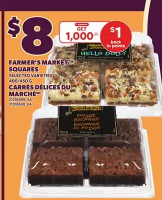 Independent City Market FARMER'S MARKET SQUARES, 400/450 G offer