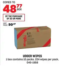BMR UDDER WIPES offer