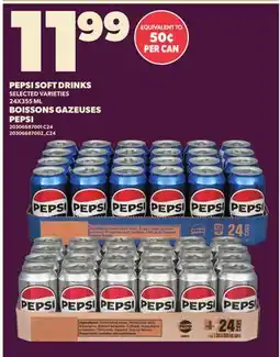 Independent City Market PEPSI SOFT DRINKS, 24X355 ML offer